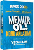 Yediiklim 2026 KPSS Lise Ortaöğretim Ön Lisans MEMUR OL Konu Anlatımlı Tek Kitap Yediiklim Yayınları