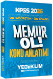 Yediiklim 2026 KPSS Ortaöğretim Ön Lisans Genel Yetenek Genel Kültür Memur Ol Konu Anlatımı