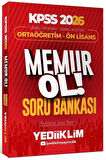 Yediiklim 2026 KPSS Lise Ortaöğretim Ön Lisans MEMUR OL Soru Bankası Tek Kitap Yediiklim Yayınları