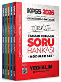 Yediiklim 2026 KPSS Lise Ortaöğretim Ön Lisans Soru Bankası Çözümlü Modüler Set Yediiklim Yayınları