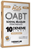 2025 MEB AGS ÖABT Sosyal Bilgiler Öğretmenliği Tamamı Çözümlü 10 Deneme Sınavı