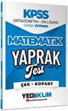 Yediiklim 2026 KPSS Lise Ortaöğretim Ön Lisans Matematik Yaprak Test Yediiklim Yayınları