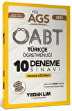 Yediiklim 2025 ÖABT MEB-AGS Türkçe Öğretmenliği 10 Deneme Çözümlü Yediiklim Yayınları