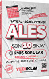 Yediiklim Yayınları ALES Master Serisi Sayısal Sözel Yetenek Tamamı Çözümlü Son 10 Sınav Çıkmış Soru