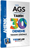 Yediiklim MEB AGS Ahenk Serisi Tarih Tamamı Çözümlü 30 Deneme