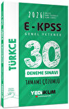 Yediiklim 2026 EKPSS Tüm Adaylar İçin Genel Yetenek Türkçe Tamamı Çözümlü 30 Deneme Sınavı