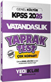 Yediiklim 2026 KPSS Vatandaşlık Yaprak Test