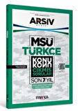 MSÜ Türkçe Konu Konu Çıkmış Sorular Son 7 Yıl