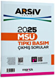 2025 MSÜ Çıkmış Sorular Tıpkı Basım Çözümlü Arşiv Serisi