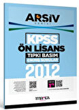 2012 KPSS Ön Lisans Arşiv Serisi Tıpkı Basım Çıkmış Sorular