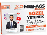 İndeks Akademi 2025 MEB-AGS Akademisi Sözel Yetenek Video Ders Notları