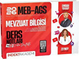 2026 MEB AGS Mevzuat Bilgisi Video Ders Notları İndeks Akademi