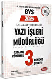 Data 2025 GYS Adalet Bakanlığı Yazı İşleri Müdürlüğü 3 Deneme Çözümlü Görevde Yükselme Data Yayınları