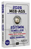 2026 MEB-AGS Eğitimin Temelleri ve Türk Eğitim Sistemi ve Maarif Modeli Soru Bankası Çözümlü Pusula Serisi CBA 
