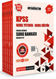 2026 KPSS Genel Yetenek Genel Kültür Ortaöğretim Tamamı Çözümlü Soru Bankası Modüler Set (5 Kitap)
