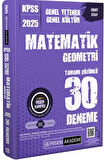 2025 KPSS Genel Yetenek Genel Kültür Matematik-Geometri Tamamı Çözümlü 30 Deneme