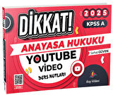 Dizgi Kitap 2025 KPSS A Grubu Anayasa Hukuku Dikkat YouTube Video Ders Notları - Serhat Güven Dizgi