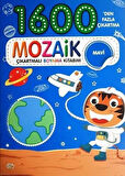 Mozaik Çıkartmalı Boyama Kitabı Mavi 1600'den Fazla Çıkartma