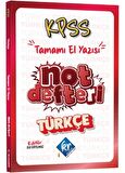 KPSS Türkçe Konu Anlatımlı Not Defteri