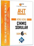 AYT Türk Dili Edebiyatı - Sosyal Bilimler-1 Son 6 Yıl Konu Konu Çıkmış Sorular