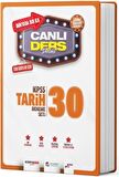 KPSS Tarih Canlı Ders Süper 30 Deneme Seti