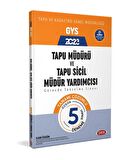 Tapu Müdürü - Tapu Sicil Müdür Yardımcısı GYS Tamamı Çözümlü 5 Deneme Sınavı