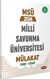 2024 MSÜ Milli Savunma Üniversitesi Mülakat Soru Cevap Data Yayınları