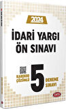 2024 İdari Yargı Ön Sınavı 5 Deneme Sınavı Data Yayınları