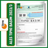 ALES 2023/3 Kasım ÖSYM Tıpkı Basım Çıkmış Soru Türkiye Geneli Dijital Çözümlü Deneme Kitapçığı