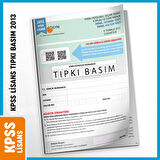2013 KPSS Lisans GY-GK ÖSYM Çıkmış Soru Tıpkı Basım Türkiye Geneli D.Çözümlü Deneme Sınavı Kitapçığı