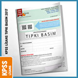 2017 KPSS Lisans GY-GK ÖSYM Çıkmış Soru Tıpkı Basım Türkiye Geneli D.Çözümlü Deneme Sınavı Kitapçığı