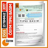 DGS 2017 ÖSYM Tıpkı Basım Çıkmış Soru Deneme Kitapçığı Yeni Baskı Türkiye Geneli Dijital Çözümlü