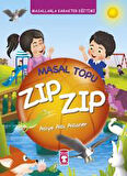 Masal Topu Zıp Zıp - Masallarla Karakter Eğitimi (Fleksi Cilt)