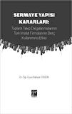 Sermaye Yapısı Kararları: Toplam Talep Dalgalanmalarının Türk İmalat Firmalarının Borç Kullanımına Etkisi