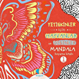 Mor Elma Yayınları Yetişkinler İçin Hayvanlar Ve Desenler Mandala Boyama Kitabı-1