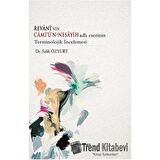 Revani'nin Camiün - Nesayih Adlı Eserinin Terminolojik İncelemesi