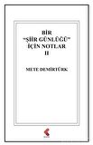 Bir "Şiir Günlüğü" İçin Notlar 2