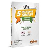 LGS 1. Dönem Konuları 5 Deneme Sınavı Video Çözümlü