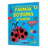 3-6 Yaş İnce Motor Becerilerini Geliştiren Parmak Boyama Kitabım Serisi (Parmak Boya ve Keçeli Kalem Seti Hediyeli)