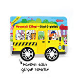 Yükselen Zeka Oyuncak Kitap - Okul Otobüsü (Gerçek Tekerlekli)