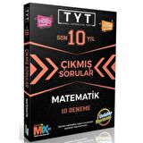 YKS TYT Matematik Son 10 Yıl Çıkmış Sorular 10 Deneme