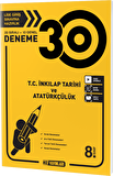 8. Sınıf TC İnkılap Tarihi ve Atatürkçülük 30 Deneme