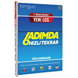 Tonguç Akademi Yayınları 8. Sınıf LGS 1. Dönem Konuları Tüm Dersler 6 Adımda Hızlı Tekrar