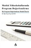 Meslek Yüksekokullarında Program Değerlendirme