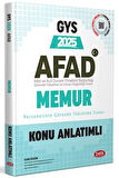AFAD Memur GYS Konu Anlatımlı