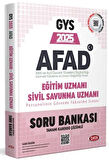 AFAD Eğitim Uzmanı İle Sivil Savunma Uzmanı GYS Soru Bankası - Karekod Çözümlü