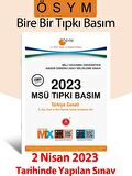 2023 MSÜ Tıpkı Basım (2023 MSÜ Çıkmış Sorular) Tamamı Video Çözümlü