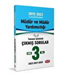 2024 MEB EKYS Müdür ve Yardımcılığı Son 4 Yıl Çıkmış Sorular Çözümlü