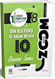 8. Sınıf Din Kültürü ve Ahlak Bilgisi 1. Dönem 10 lu Zoom Serisi Deneme Sınavı Günay Yayınları