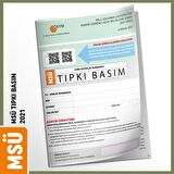 MSÜ 2021 ÖSYM Tıpkı Basım Türkiye Geneli Dijital Çözümlü Çıkmış Soru Kitapçığı